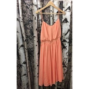 Peach Summer Evening Dress